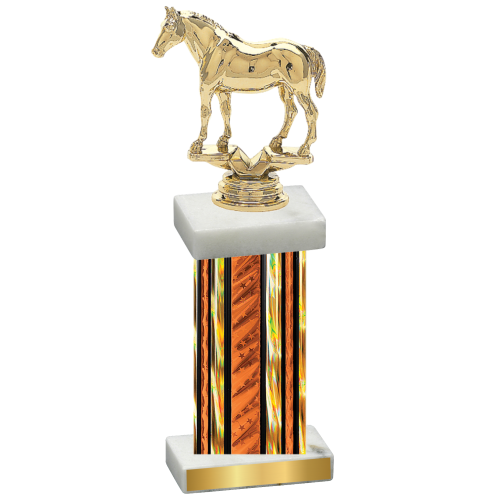 Single Orange Glacier Horses Trophy