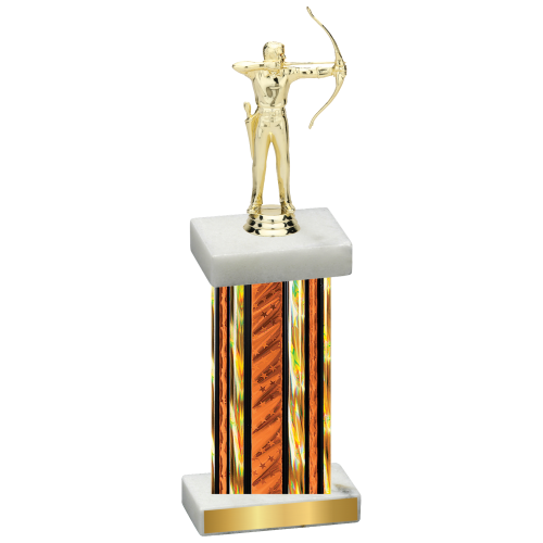 Single Orange Glacier Archery Trophy