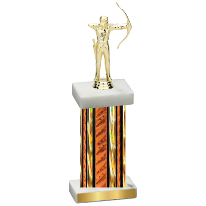 Single Orange Glacier Archery Trophy