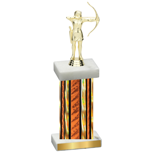 Single Orange Glacier Archery Trophy