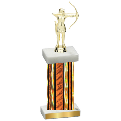 Single Orange Glacier Archery Trophy