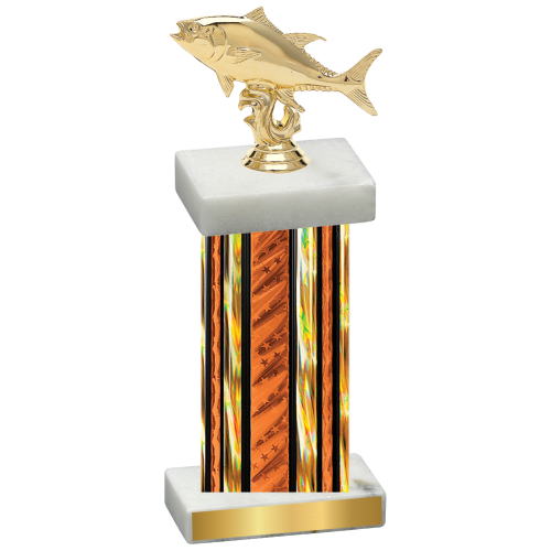 Single Orange Glacier Fishing Trophy