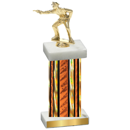 Single Orange Glacier Shooter Trophy