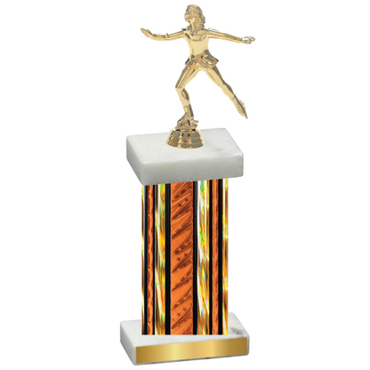 Single Orange Glacier Skater Trophy