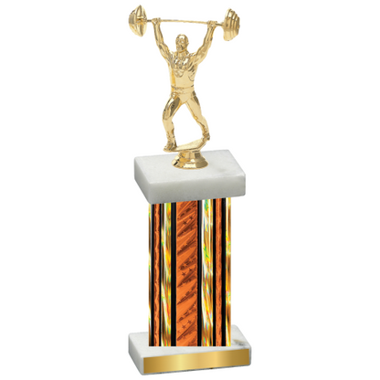 Single Orange Glacier Weights Trophy