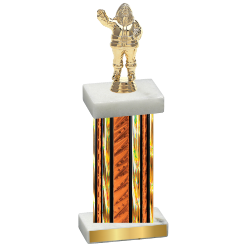 Single Orange Glacier Holiday Trophy