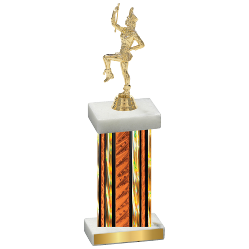 Single Orange Glacier Majorette Trophy