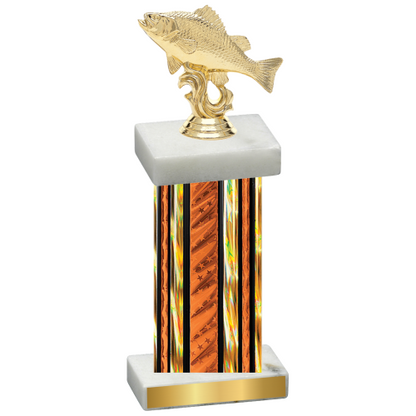 Single Orange Glacier Fishing Trophy