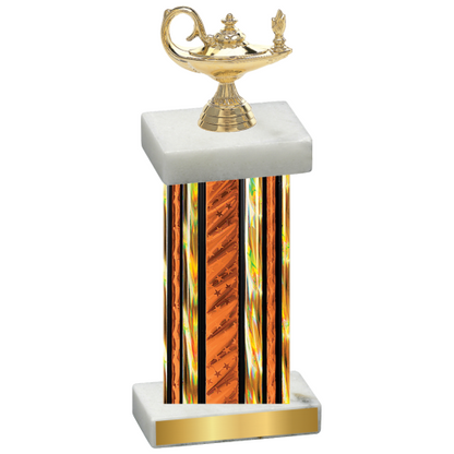 Single Orange Glacier Academics Trophy