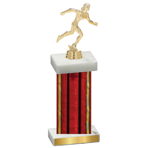 Single Red Glacier Running Trophy