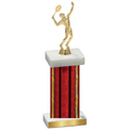 Single Red Glacier Tennis Trophy