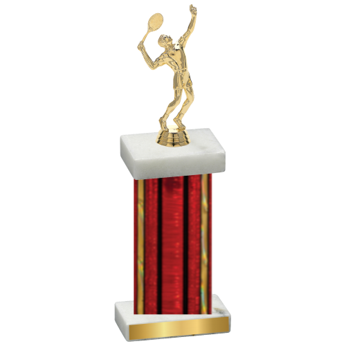 Single Red Glacier Tennis Trophy