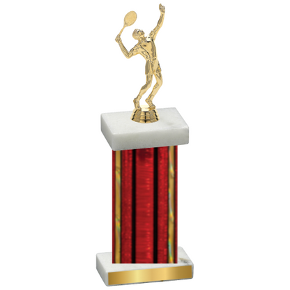 Single Red Glacier Tennis Trophy