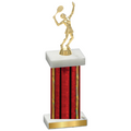 Single Red Glacier Tennis Trophy