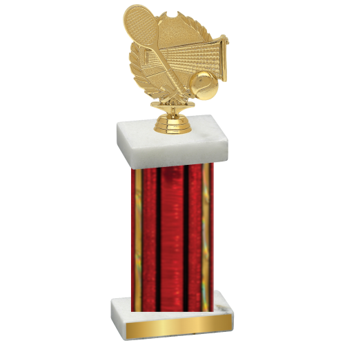 Single Red Glacier Tennis Trophy