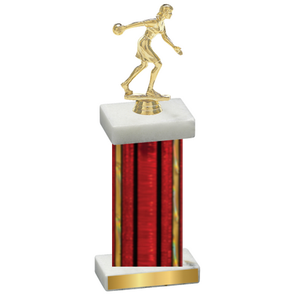 Single Red Glacier Bowling Trophy