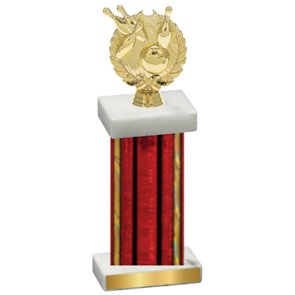 Single Red Glacier Bowling Trophy