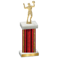 Single Red Glacier Volleyball Trophy