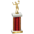 Single Red Glacier Volleyball Trophy