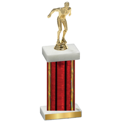 Single Red Glacier Swimming Trophy