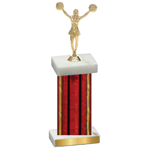 Single Red Glacier Cheerleading Trophy