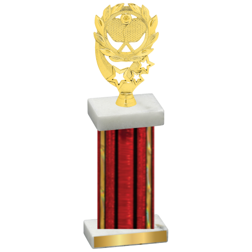 Single Red Glacier Pickleball Trophy