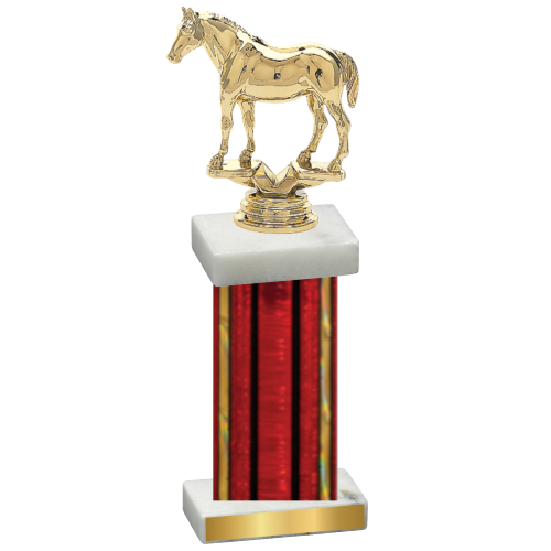 Single Red Glacier Horses Trophy