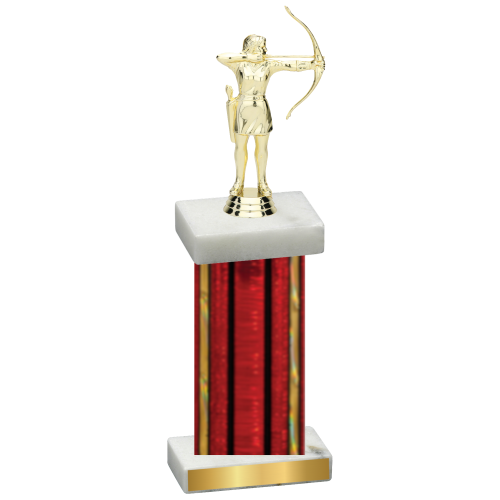 Single Red Glacier Archery Trophy