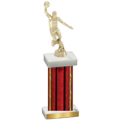 Single Red Glacier Basketball Trophy