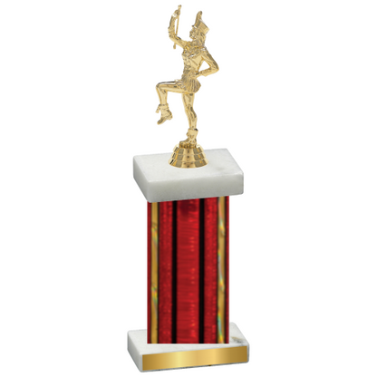 Single Red Glacier Majorette Trophy