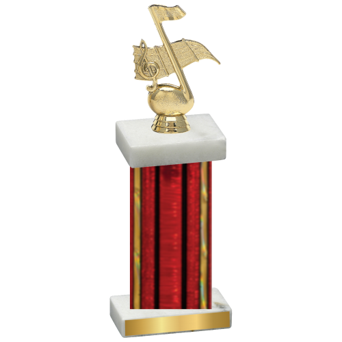 Single Red Glacier Music Trophy