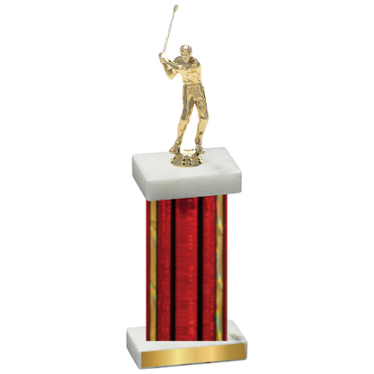 Single Red Glacier Golf Trophy