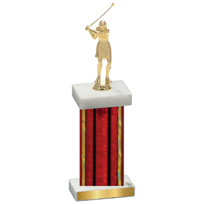 Single Red Glacier Golf Trophy