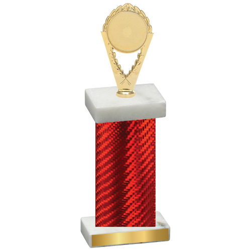 Single Red Carbon Fiber Insert Trophy