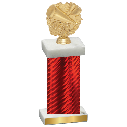 Single Red Carbon Fiber Cheerleading Trophy