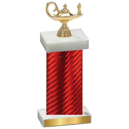 Single Red Carbon Fiber Academics Trophy