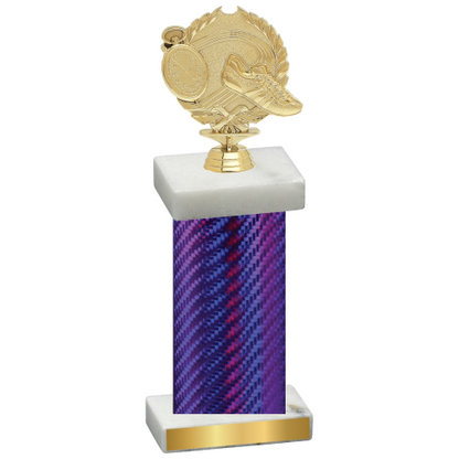 Single Purple Carbon Fiber Running Trophy