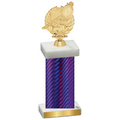 Single Purple Carbon Fiber Swimming Trophy