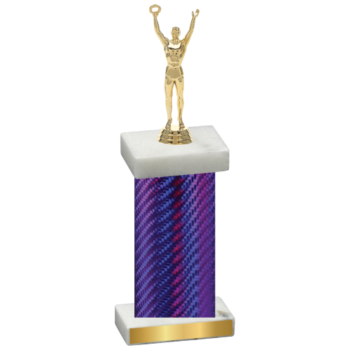 Single Purple Carbon Fiber Victory Trophy