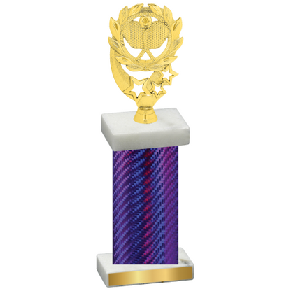 Single Purple Carbon Fiber Pickleball Trophy