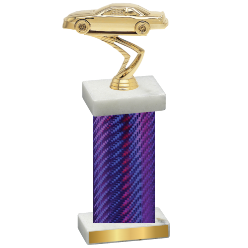 Single Purple Carbon Fiber Cars Trophy