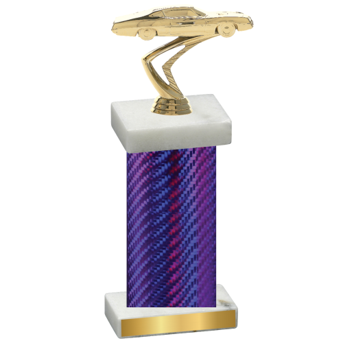 Single Purple Carbon Fiber Cars Trophy