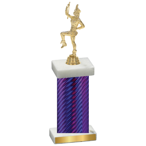 Single Purple Carbon Fiber Majorette Trophy