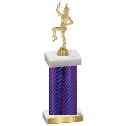 Single Purple Carbon Fiber Majorette Trophy