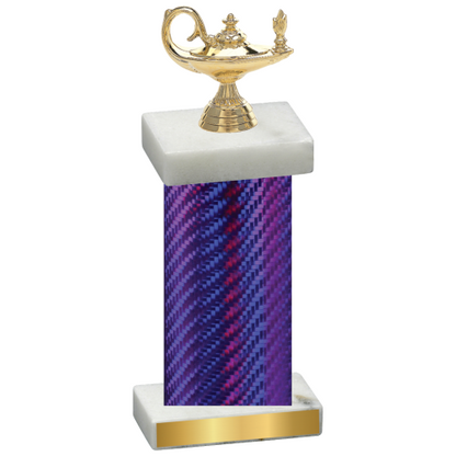 Single Purple Carbon Fiber Academics Trophy