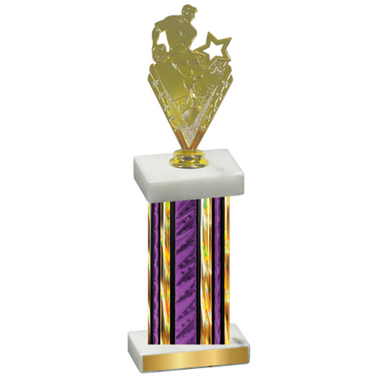 Single Purple Glacier Rugby Trophy