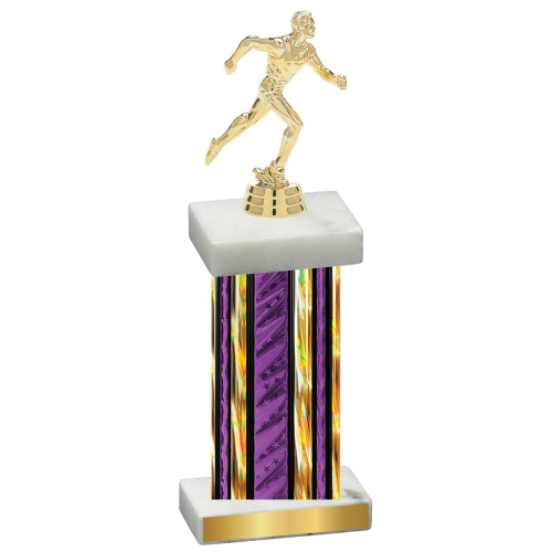 Single Purple Glacier Running Trophy