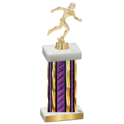 Single Purple Glacier Running Trophy