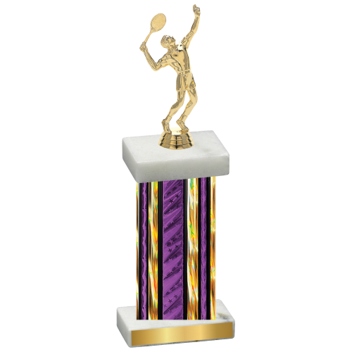 Single Purple Glacier Tennis Trophy