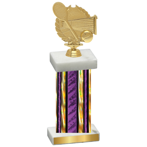 Single Purple Glacier Tennis Trophy